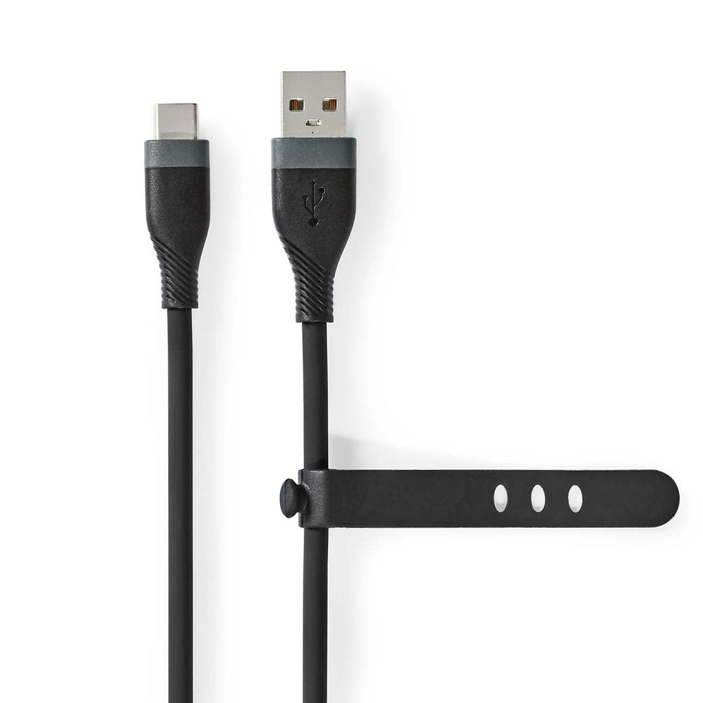 Nedis usb-a - usb-c | 1.50 m | Silikoni