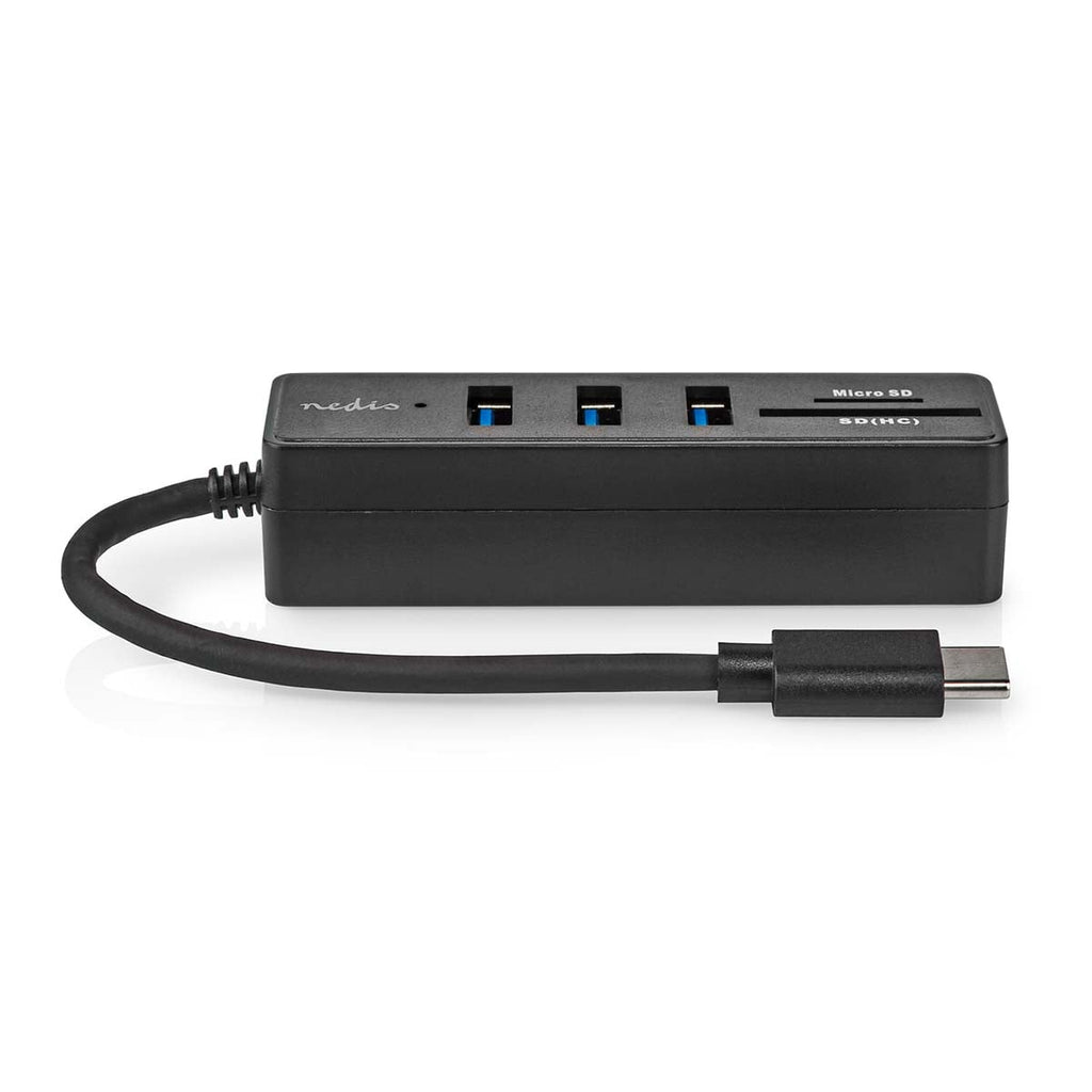 Nedis USB-keskitin | 1x USB-c™ | 3x USB a Naaras  | sd & MicroSD