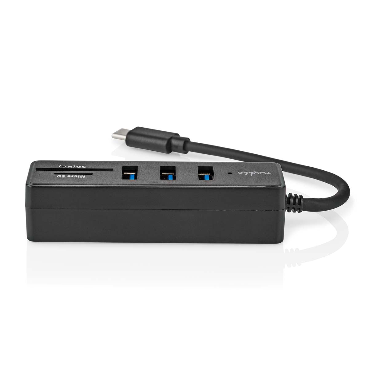Nedis USB-keskitin | 1x USB-c™ | 3x USB a Naaras  | sd & MicroSD