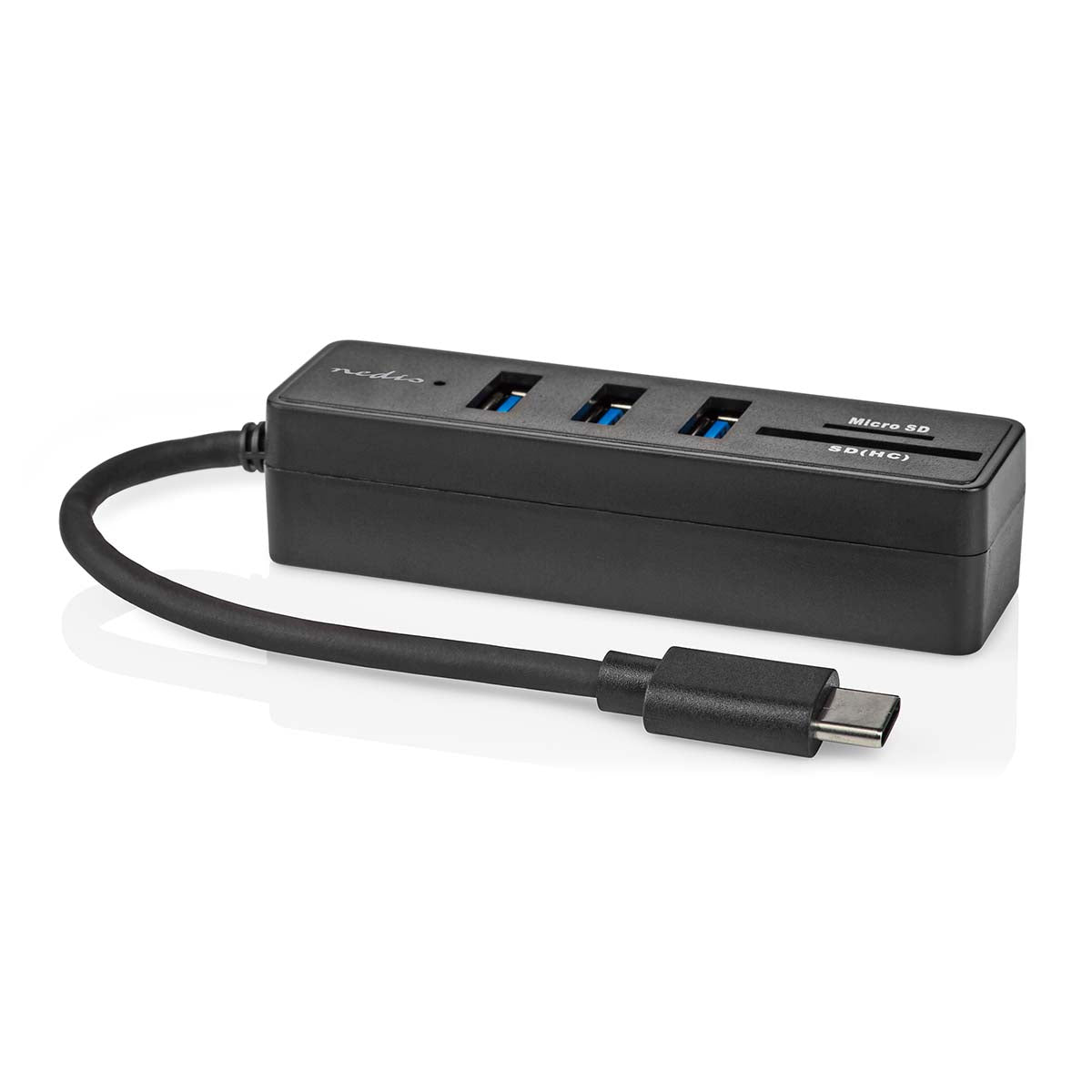 Nedis USB-keskitin | 1x USB-c™ | 3x USB a Naaras  | sd & MicroSD
