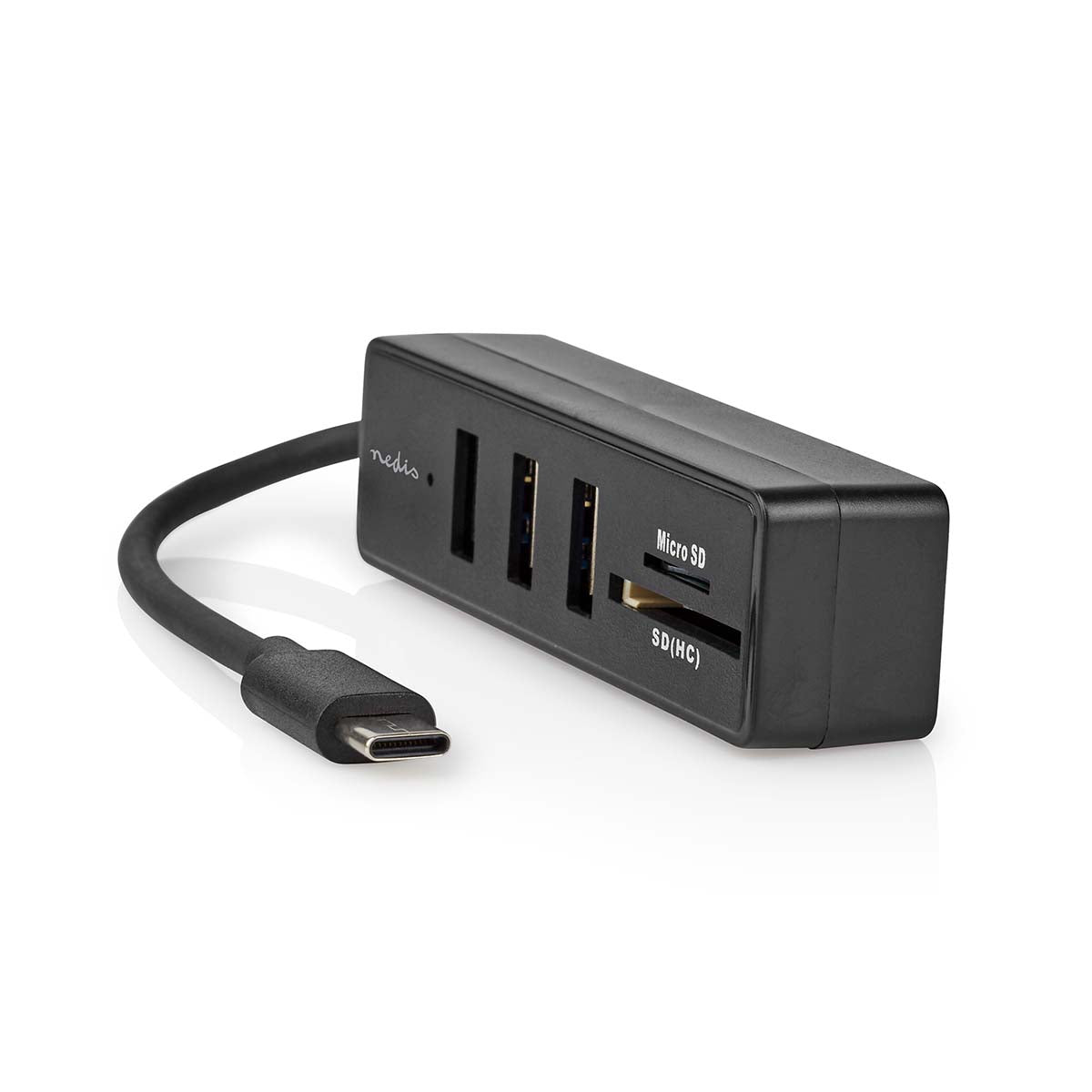 Nedis USB-keskitin | 1x USB-c™ | 3x USB a Naaras  | sd & MicroSD