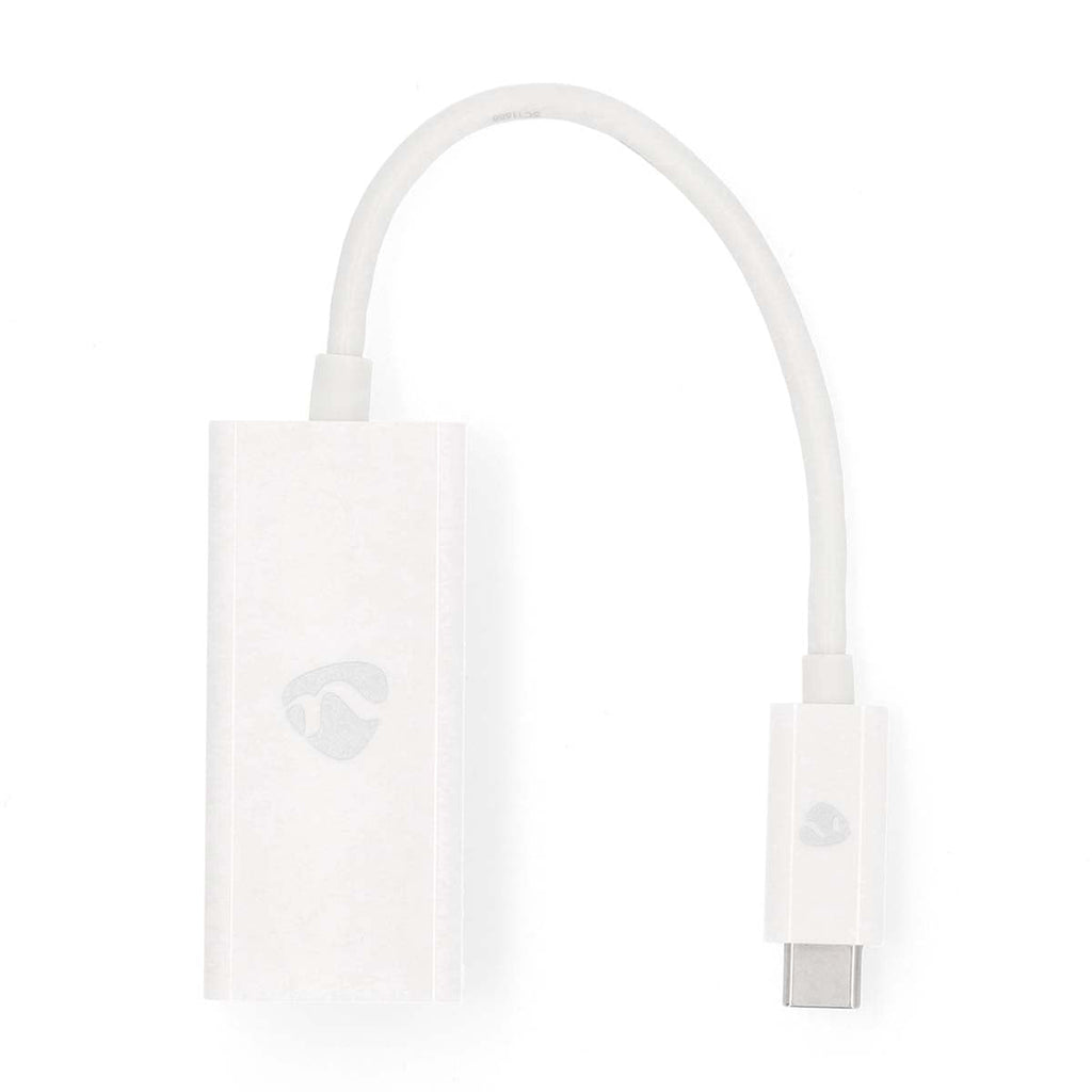 Nedis USB Type-C -Sovitinkaapeli | Type-C, Uros - RJ45 (8P8C), Naaras | 0,2 m | Valkoinen