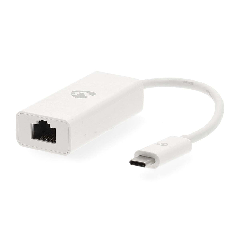 Nedis USB Type-C -Sovitinkaapeli | Type-C, Uros - RJ45 (8P8C), Naaras | 0,2 m | Valkoinen