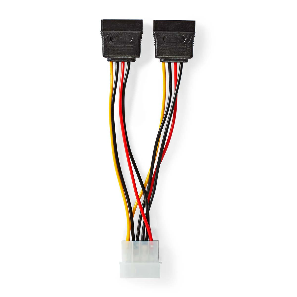 Nedis Virtakaapeli | Molex uros | 2x sata naaras | 0.15 m