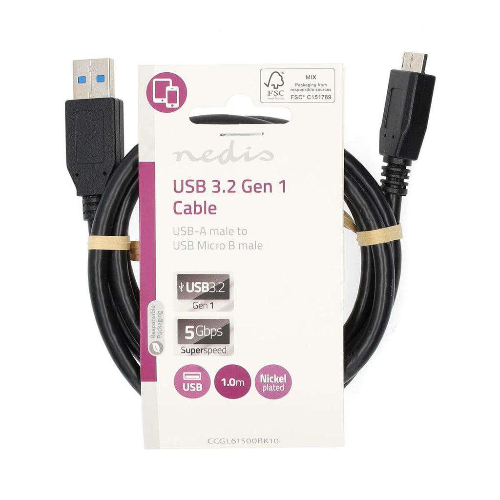 Nedis USB 3.2 Gen1 Kaapeli 1.0 m