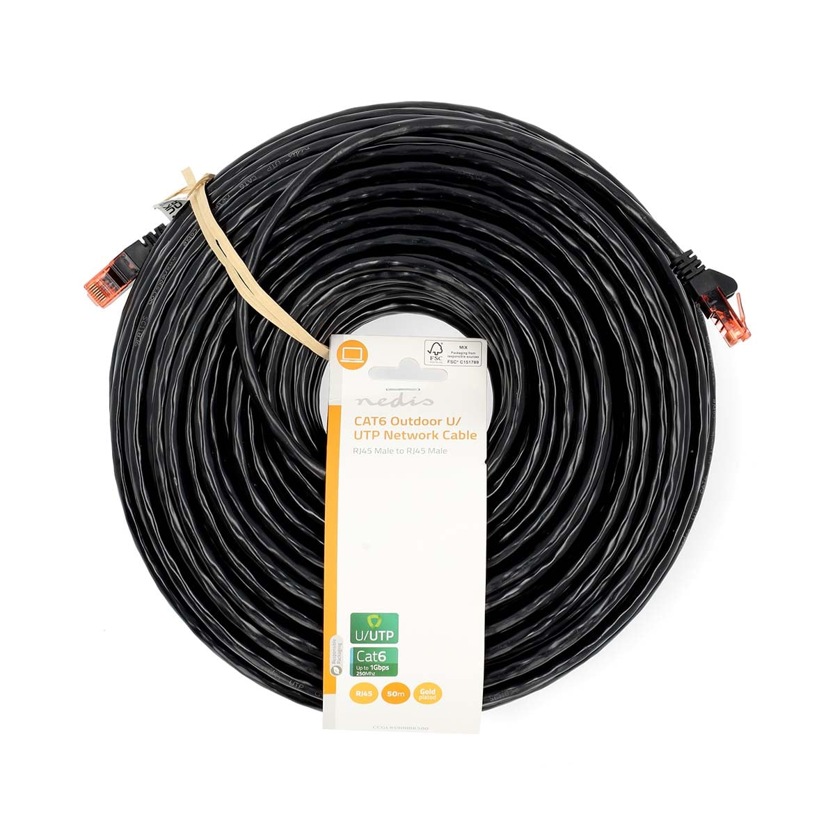 Nedis CAT6 Verkkokaapeli | 50.0 m | Ulkokäyttöön
