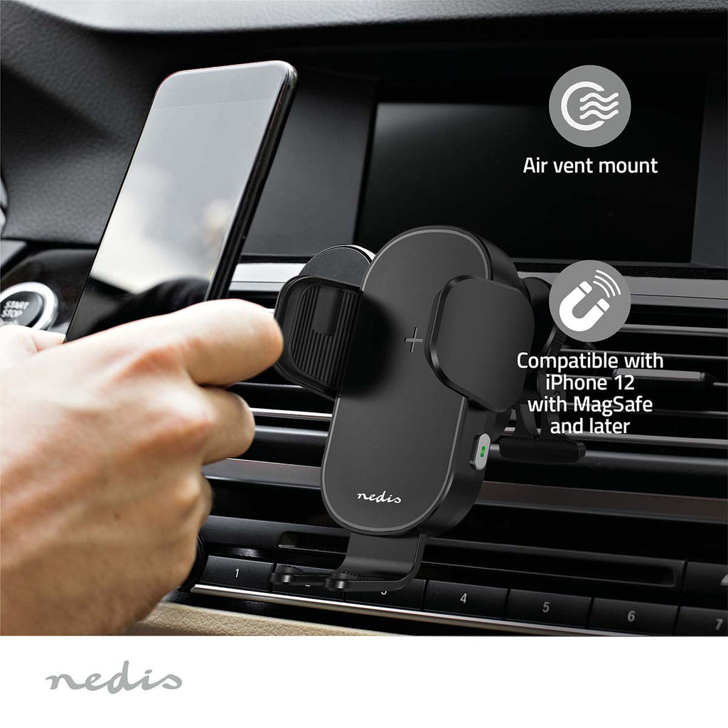 Nedis Langaton Autolaturi | Qi-sertifioitu |15 w | USB Type-C™