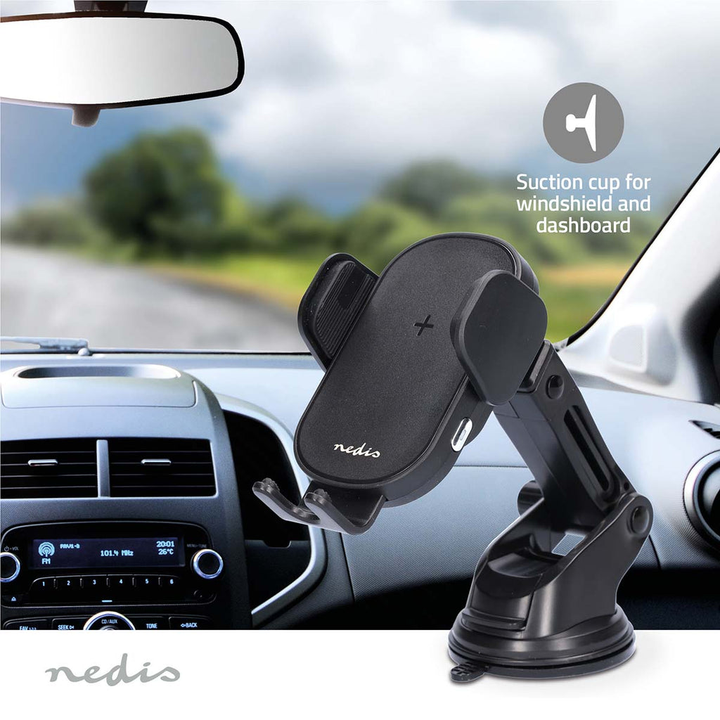 Nedis Langaton Autolaturi | Qi-sertifioitu |15 w | USB Type-C™