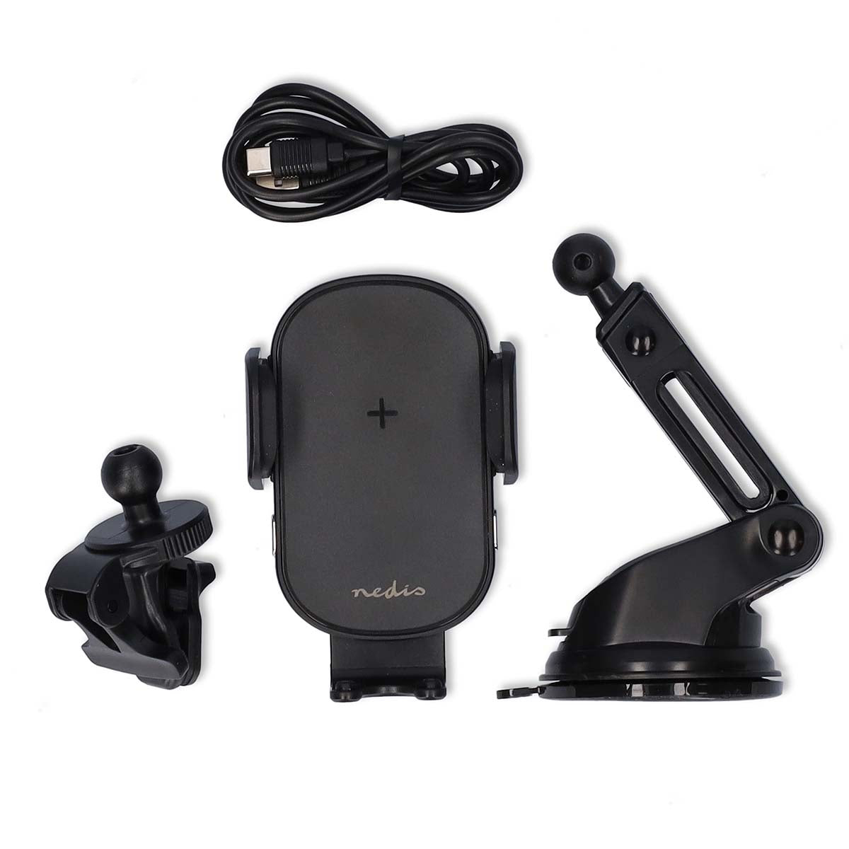 Nedis Langaton Autolaturi | Qi-sertifioitu |15 w | USB Type-C™