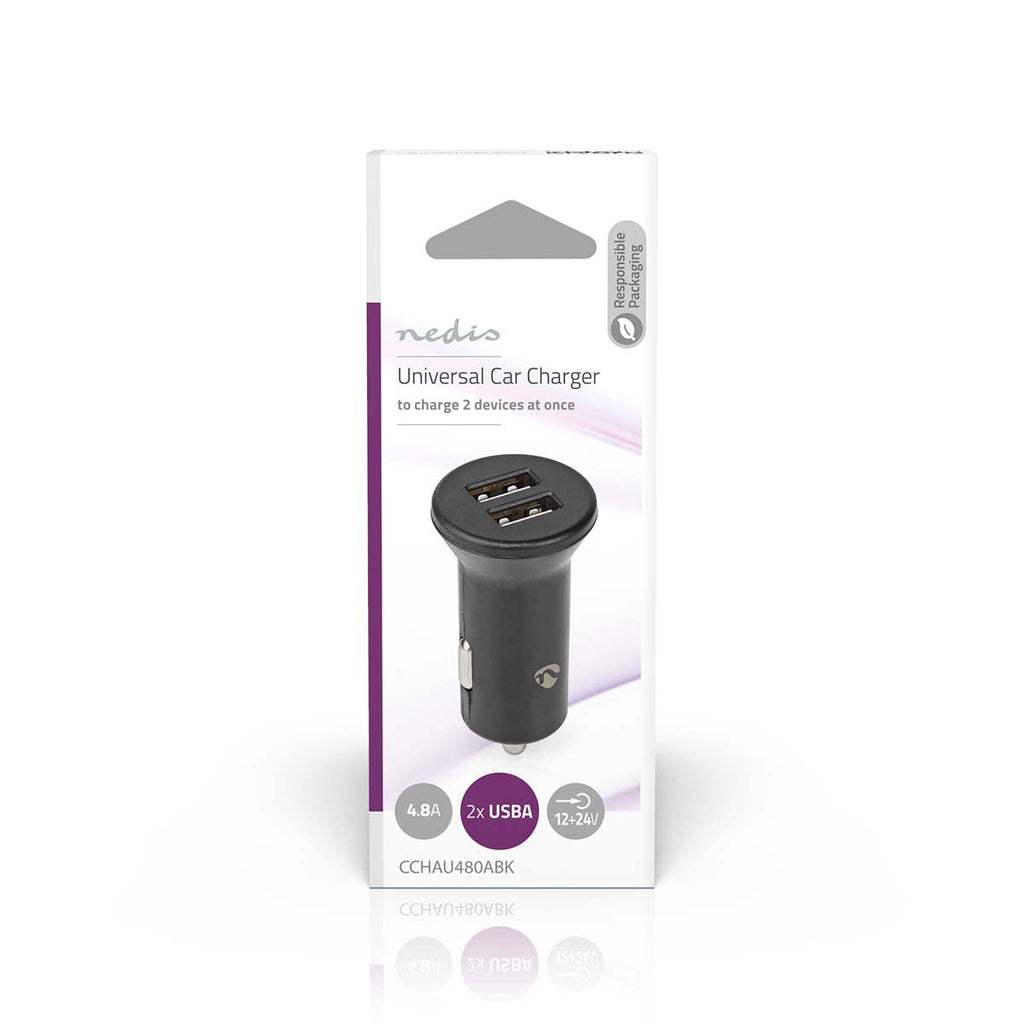 Nedis Autolaturi | 2x 2.4 a | 2x usb-a
