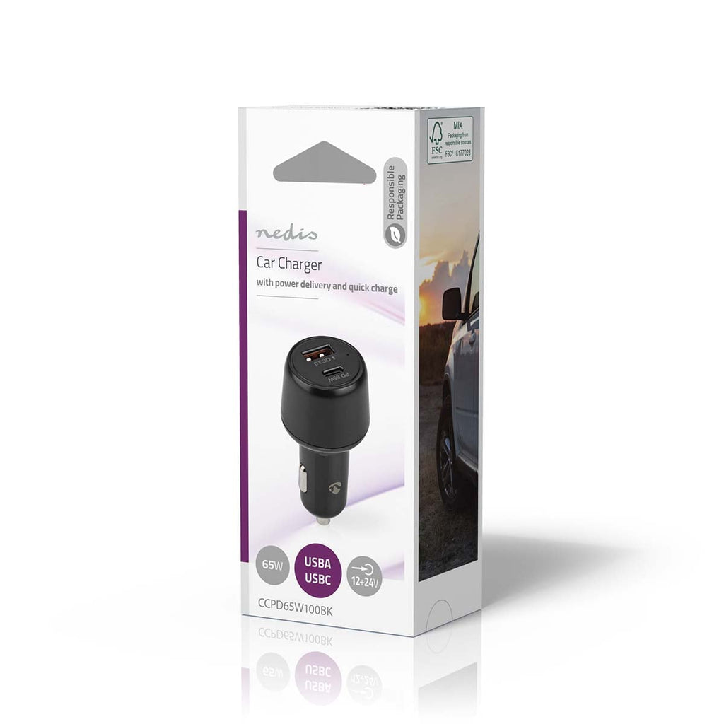 Nedis Autolaturi | max. 3.25 a | usb-a / usb-c™ | 65 w
