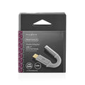 Nedis USB-sovitin | USB 2.0 | USB Type-C™ uros | 3.5 mm naaras | 0.08 m Kullattu | Nailon / Punottu