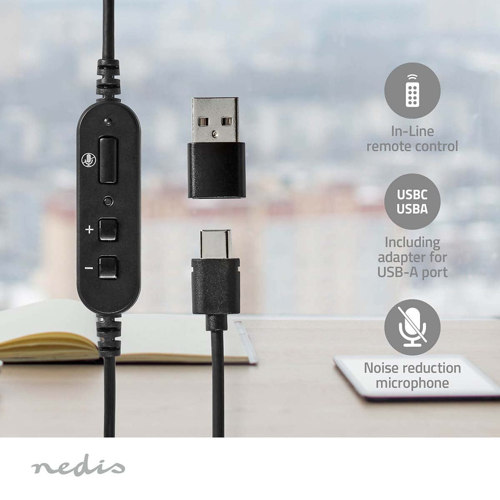 Nedis PC-headset | On-Ear | USB a/c