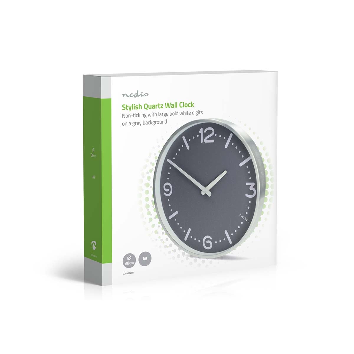 Nedis Seinäkello | Halkaisija: 300 mm | Alumiini