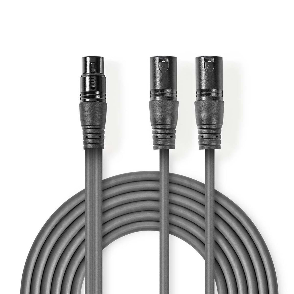 Nedis Balansoitu XLR-Audiokaapeli  2 xUros –Naaras 1,5 m