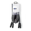 Nedis Balansoitu Audiojohto | 2x xlr 3-Pin uros - naaras | 3.00 m