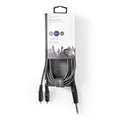 Nedis Stereoaudiokaapeli  Uros, 6,35 mm – 2 x RCA, Uros 3 m