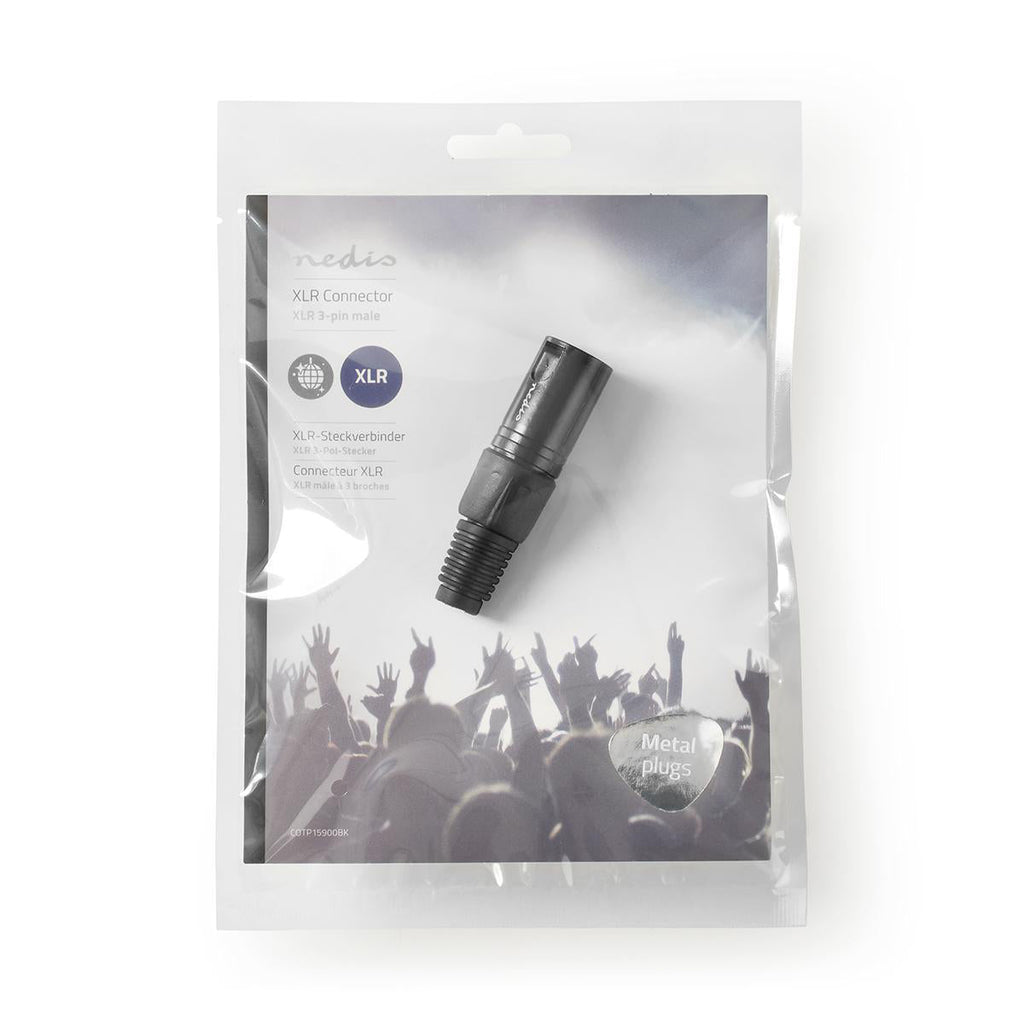 Nedis XLR-Liitin Uros  Musta