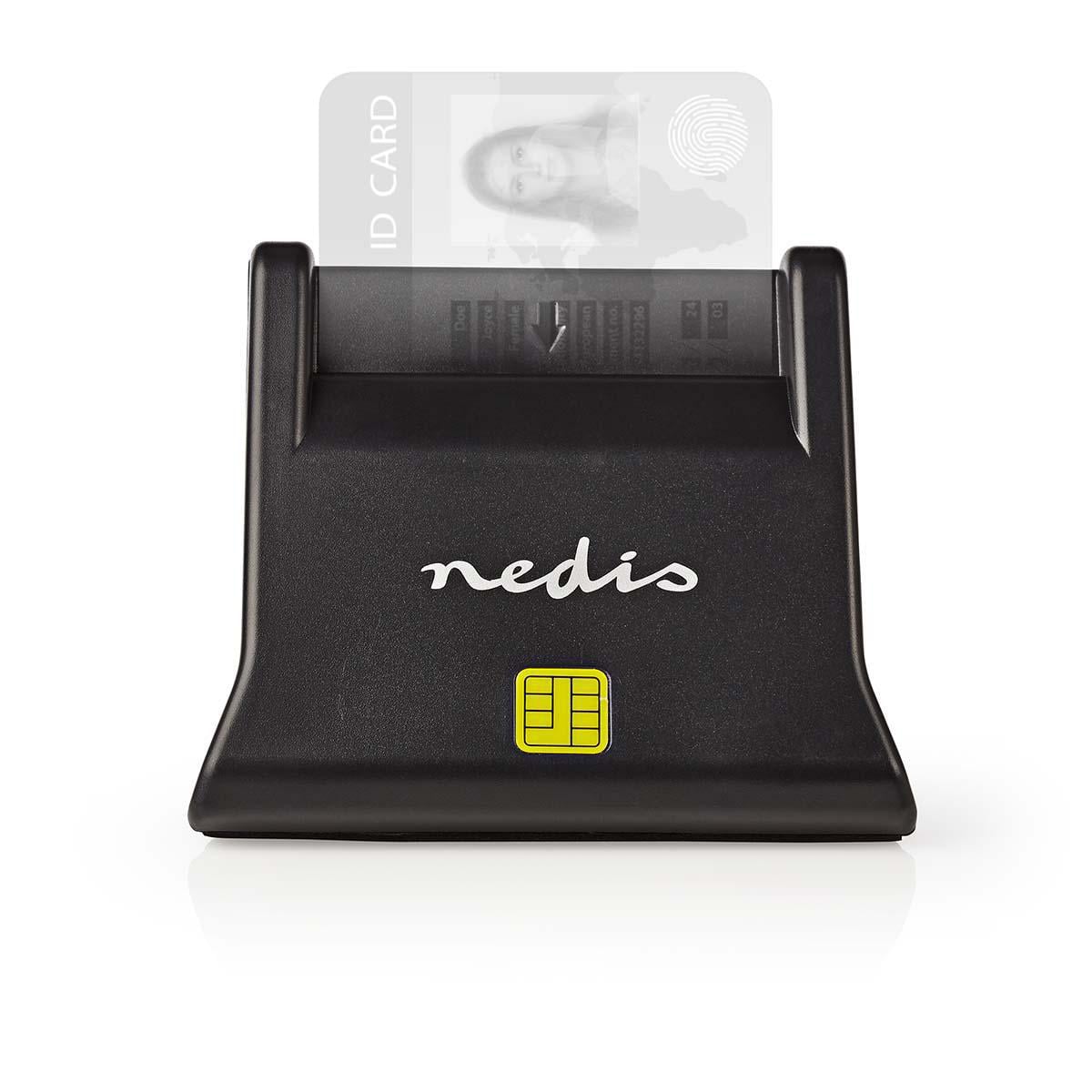 Nedis Älykortinlukija | USB 2.0 | Työpöydälle | Musta