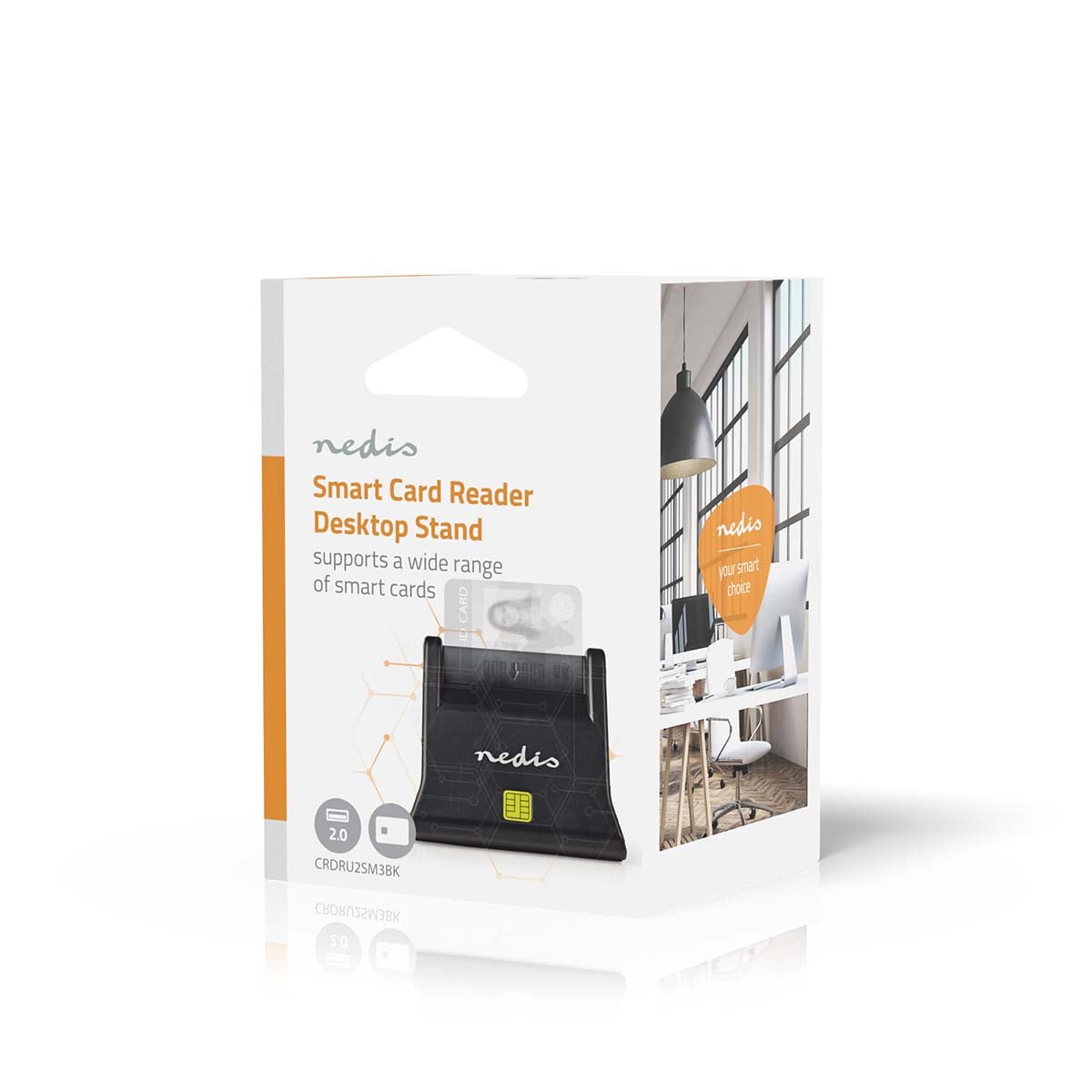 Nedis Älykortinlukija | USB 2.0 | Työpöydälle | Musta