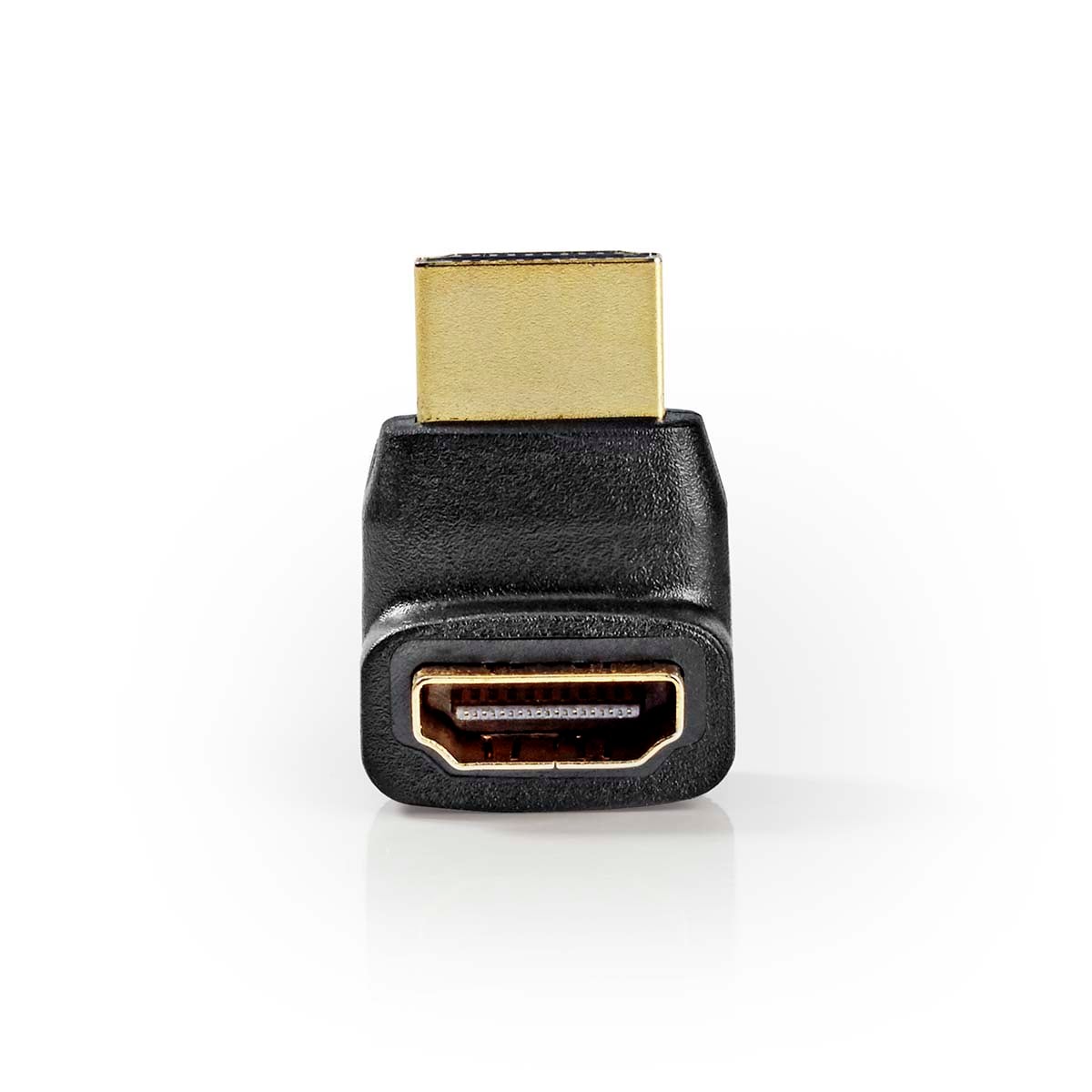 HDMI™-Sovitin, Kulma 270° HDMI-Liitin - HDMI, Naaras Musta