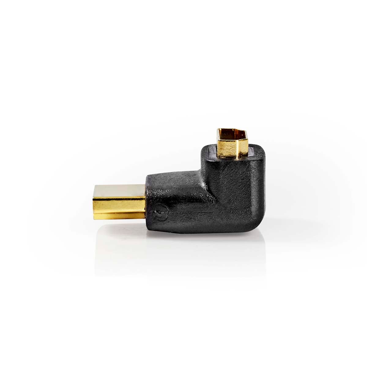 HDMI™-Sovitin, Kulma 270° HDMI-Liitin - HDMI, Naaras Musta