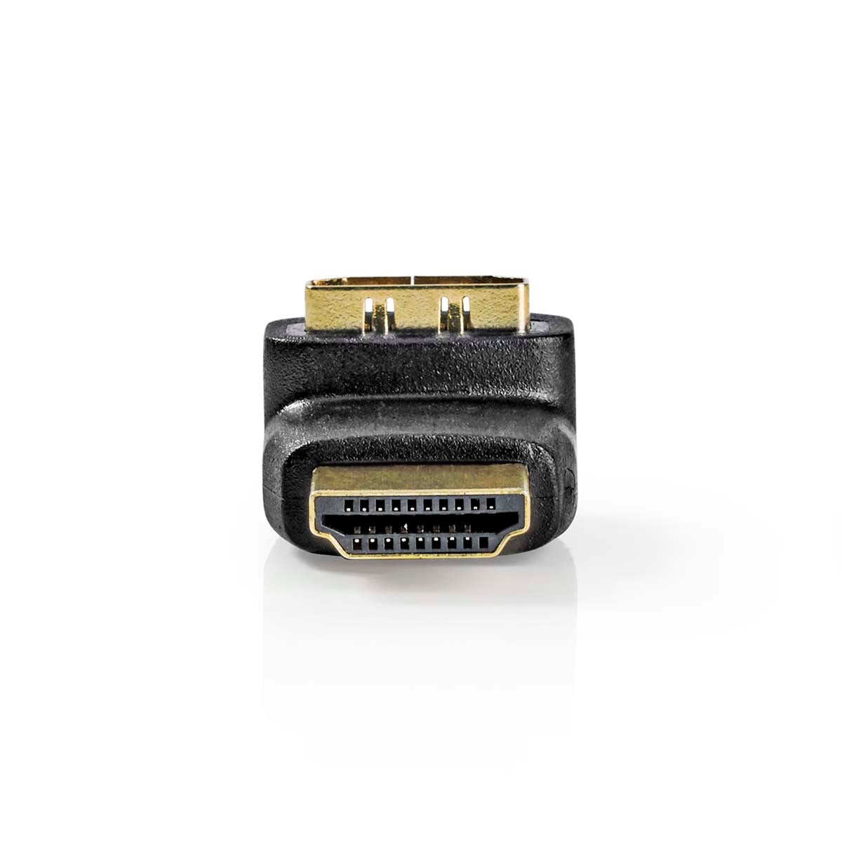 HDMI™-Sovitin, Kulma 270° HDMI-Liitin - HDMI, Naaras Musta