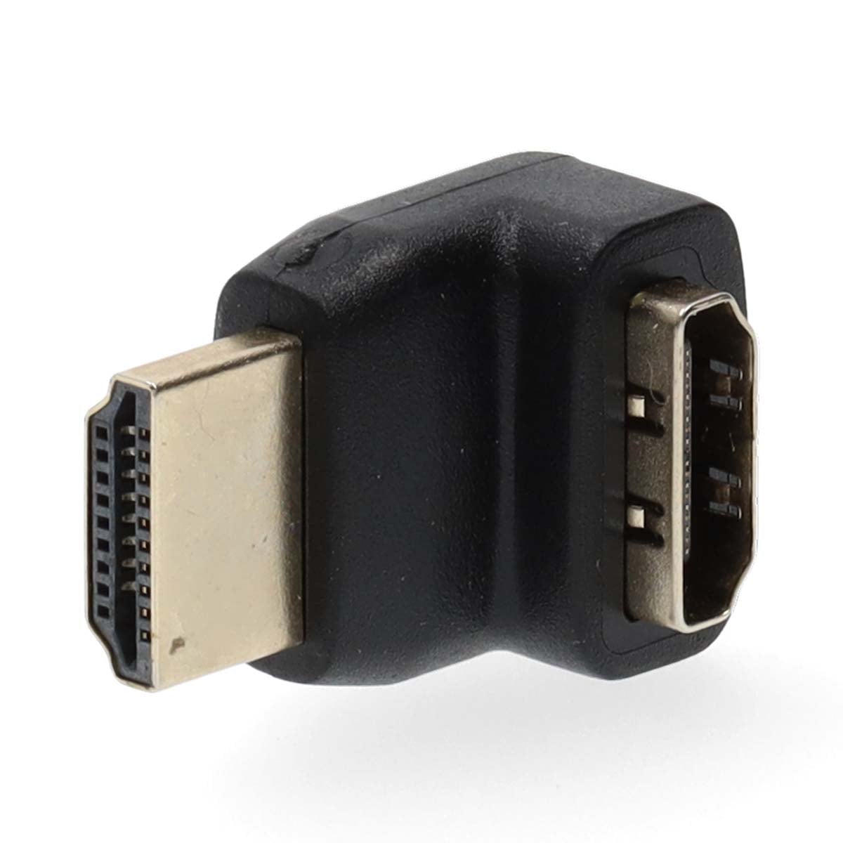 HDMI™-Sovitin, Kulma 270° HDMI-Liitin - HDMI, Naaras Musta