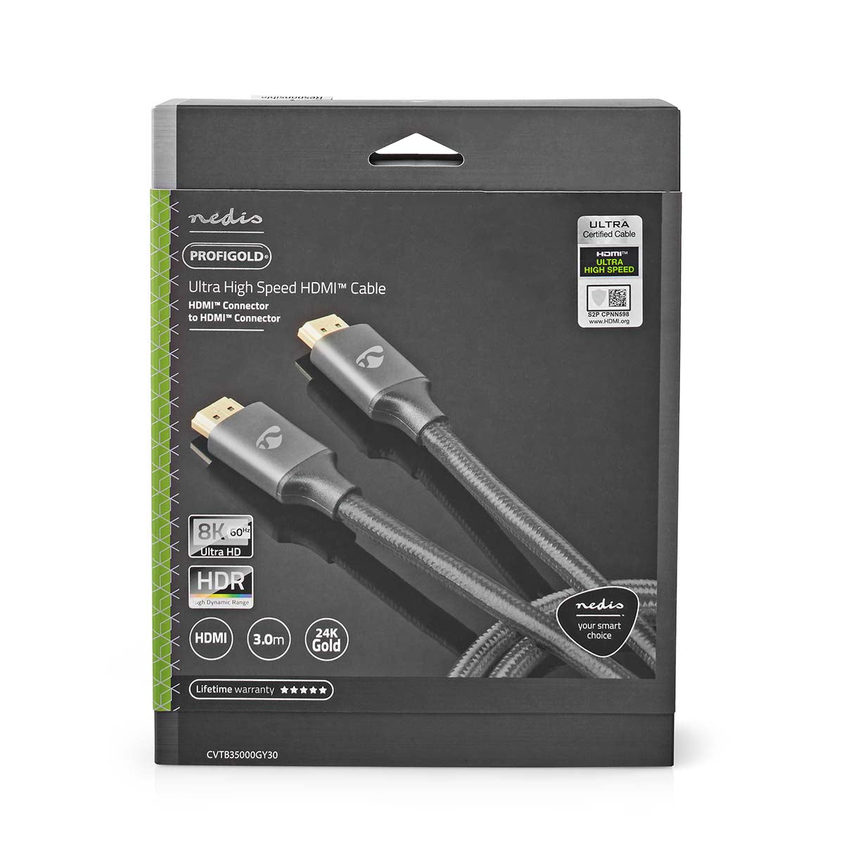 Nedis Ultra High Speed HDMI™ kaapeli | 8k@60 hz | 3.00 m