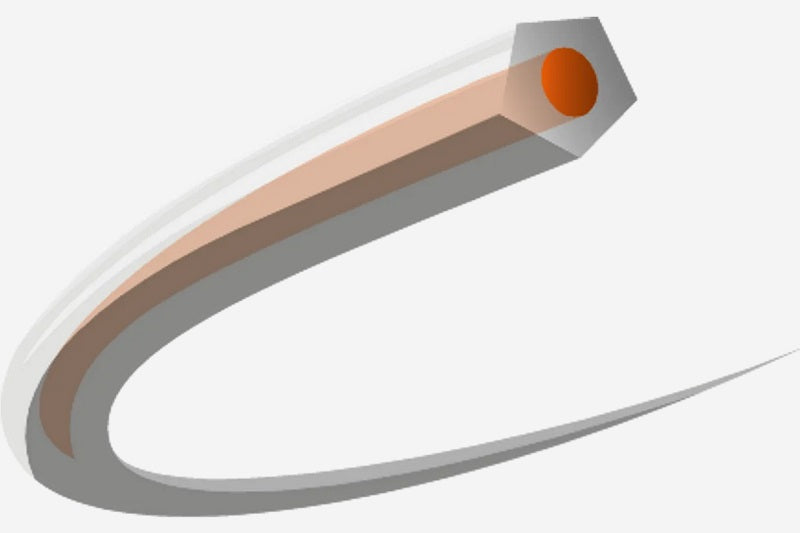 CoreCut ø2,4 mm x 240 m, kela, oranssi/läpinäkyvä