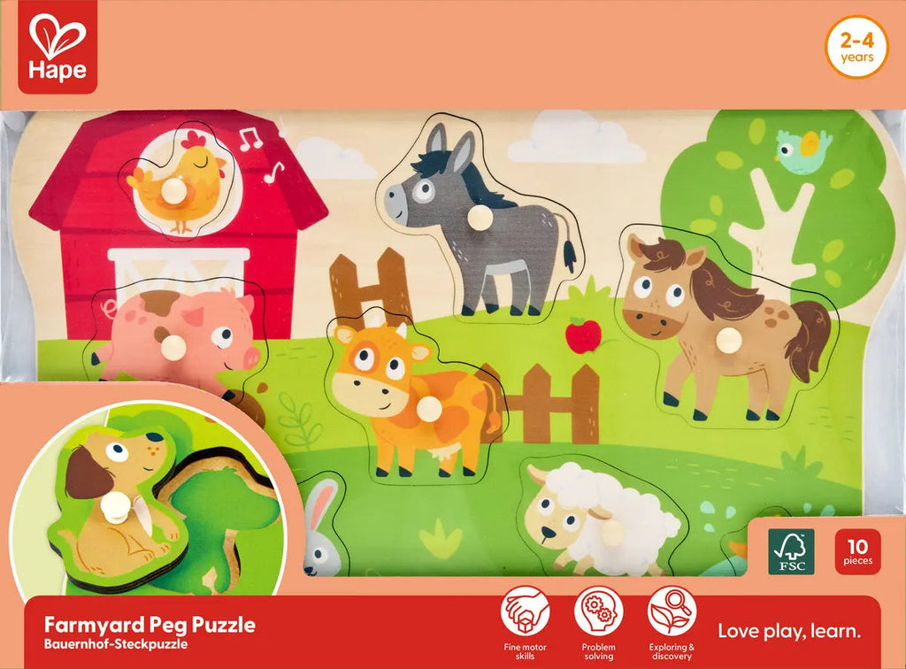 Hape Maatilan Eläimet Nuppipalapeli