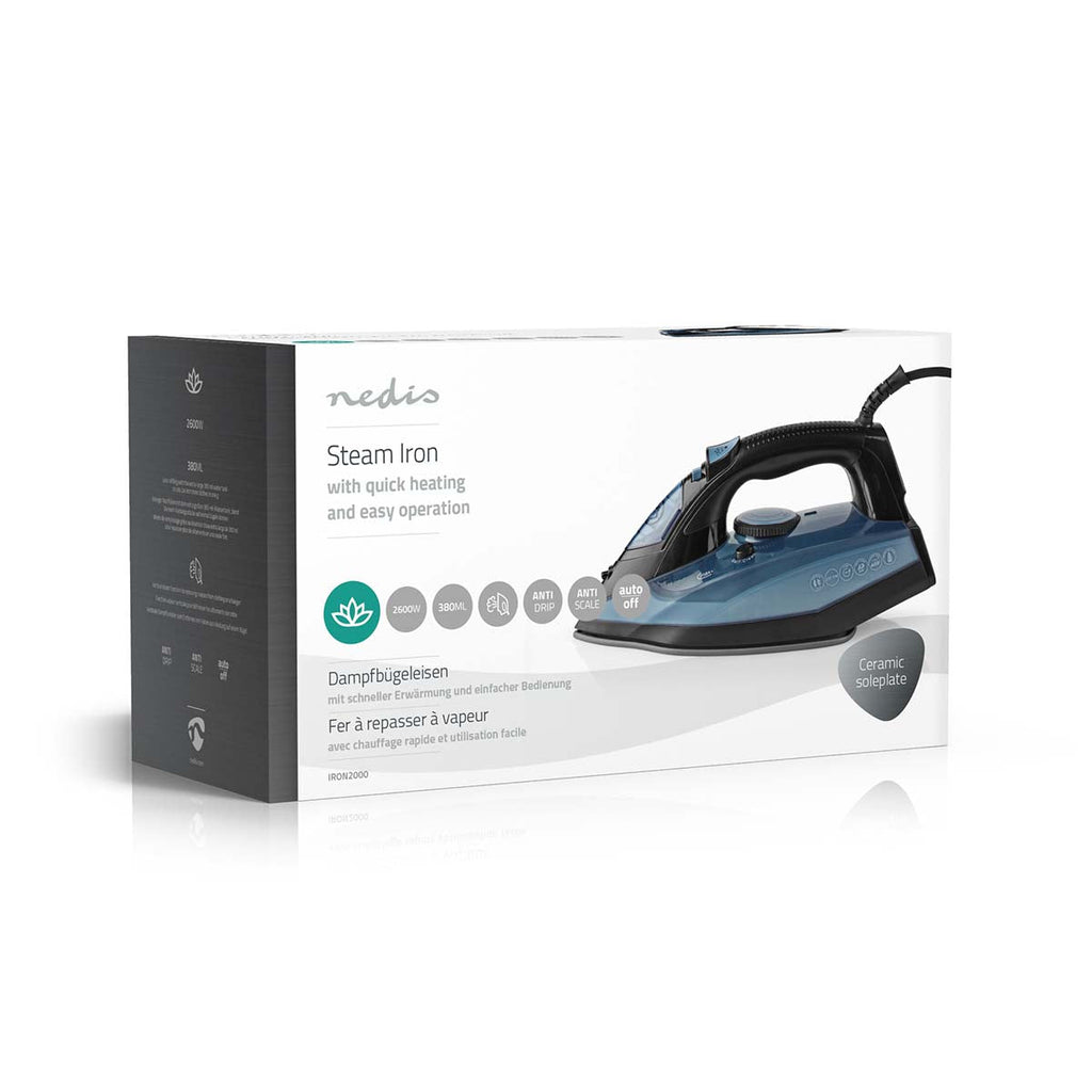 Nedis Höyrysilitysrauta | 2600 w | Keraaminen | 0.32 l