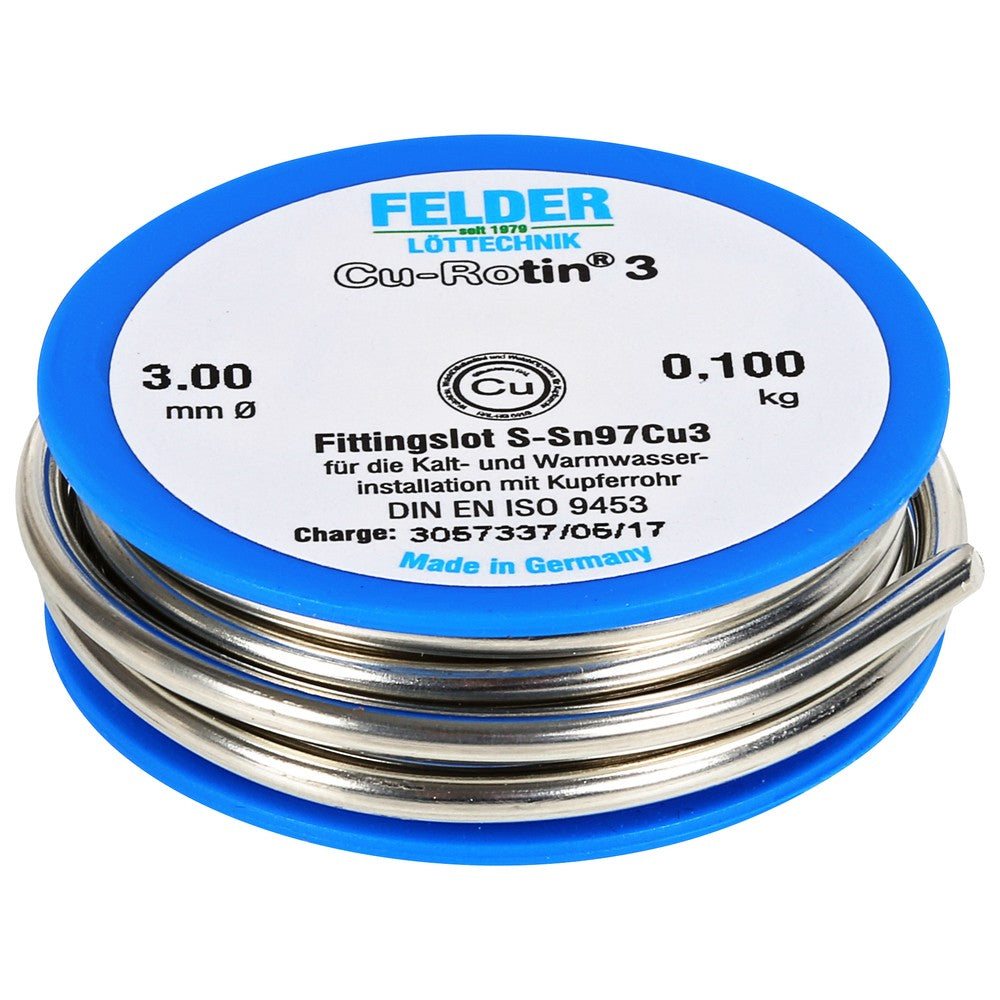 Juotostina SN97/CU3 3,0 mm / 100 g DIN29453