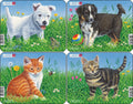 Larsen Palapeli Mini 4x1 Cats&Dogs