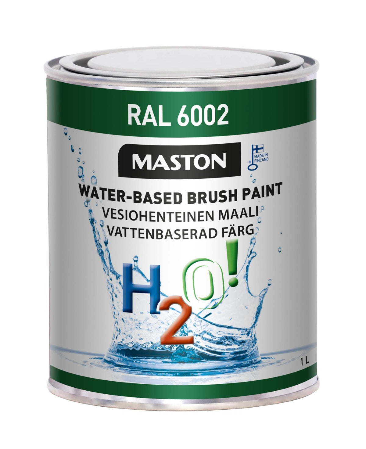 Maali H2O! RAL6002 Lehdenvihreä 1 l