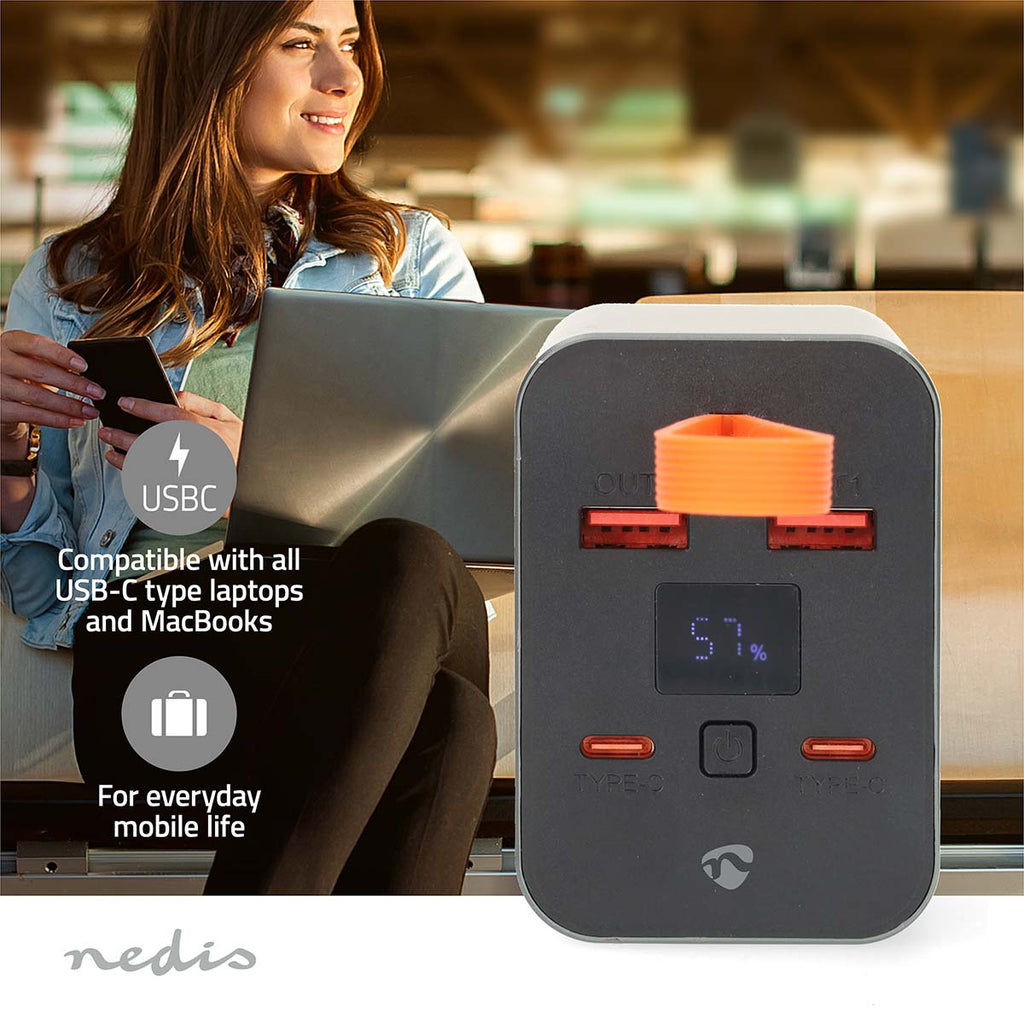 Nedis Virtapankki | 30000 mah | PD3.0 100 w / QC3.0