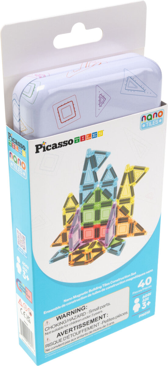 Magnetic Nano Tiles -setti metallirasiassa, 40 osaa