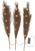Plumes LED Koristeoksasulkat Ruskea 65 cm