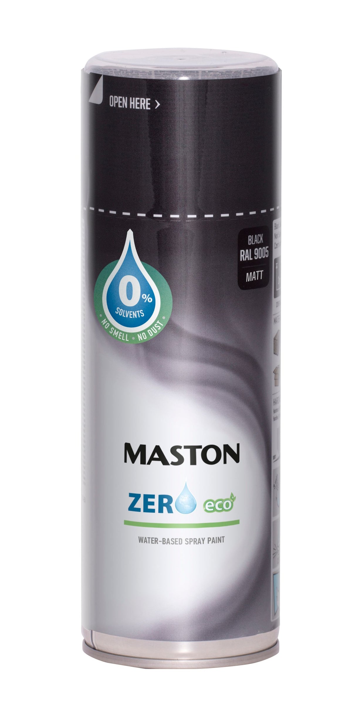 Spraymaali Zero Matta musta RAL9005 400 ml