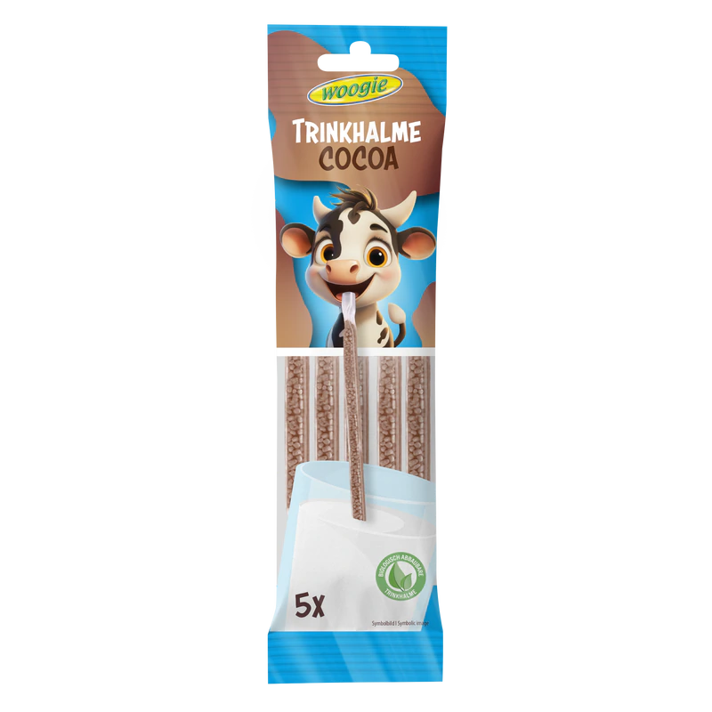 Straws with Cocoa flavour