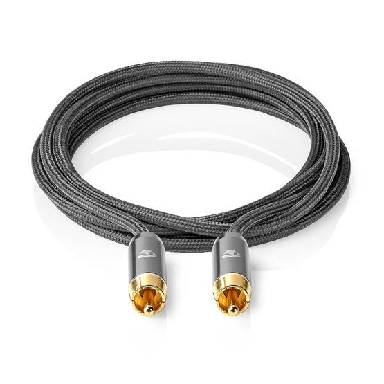 Nedis Subwoofer Kaapeli | RCA Uros - Uros | 5.00 m