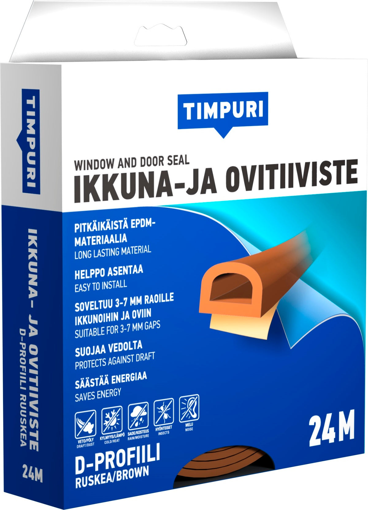 Timpuri Tiiviste d 24 m ruskea