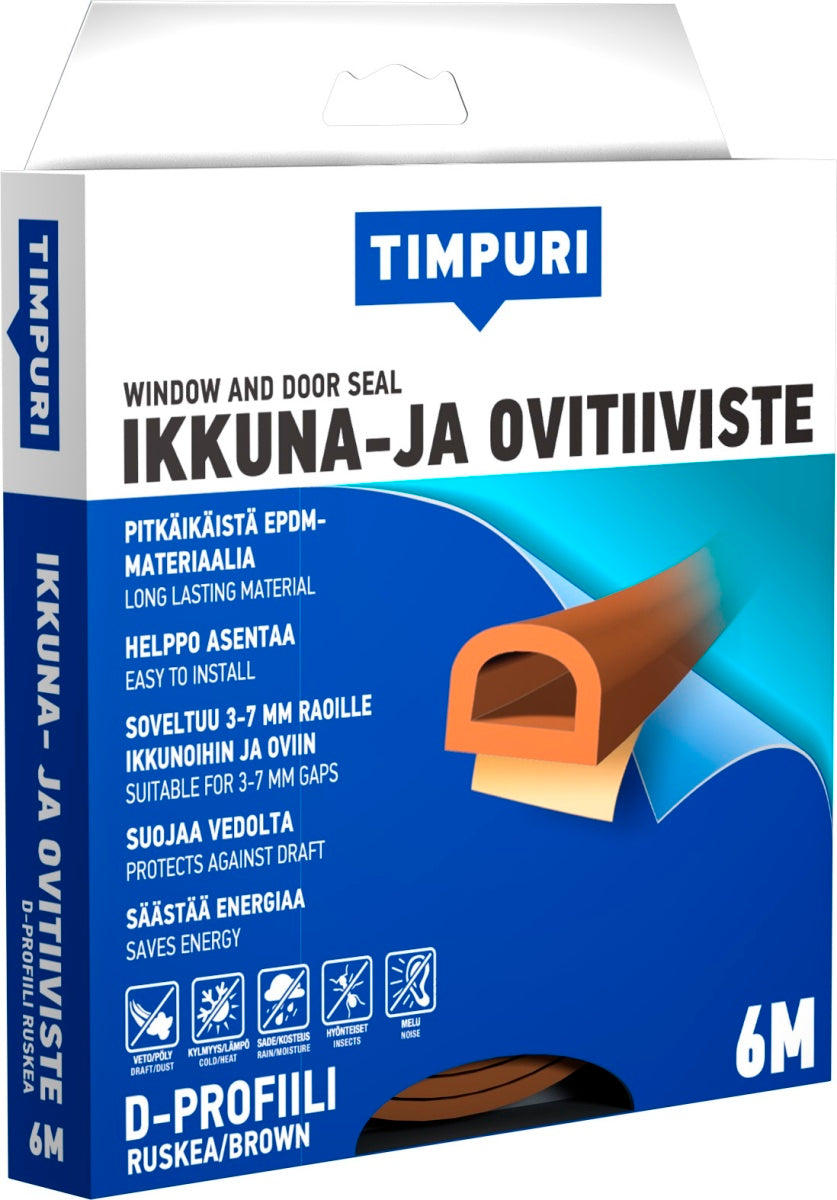 Timpuri Tiiviste d 6 m ruskea