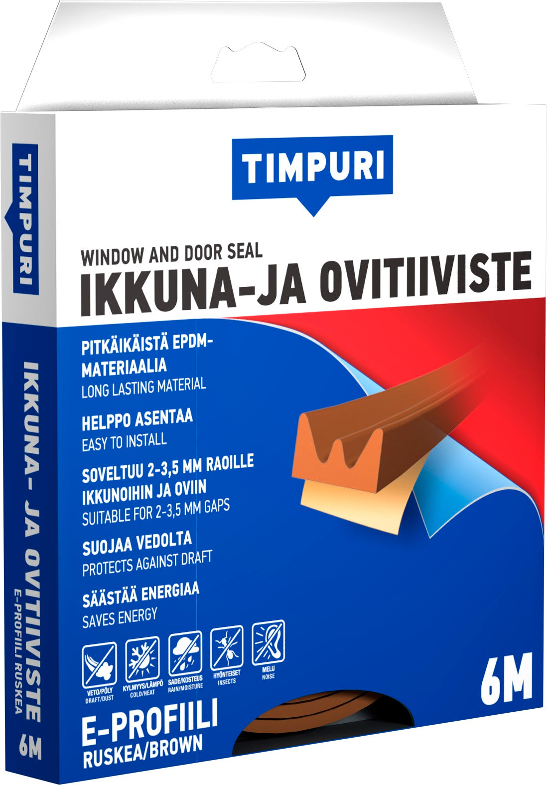 Timpuri Tiiviste e 6 m ruskea