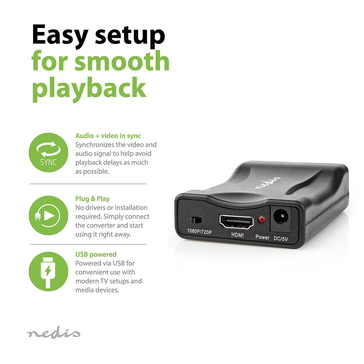 Nedis HDMI ™ Muunnin | scart  -> HDMI™