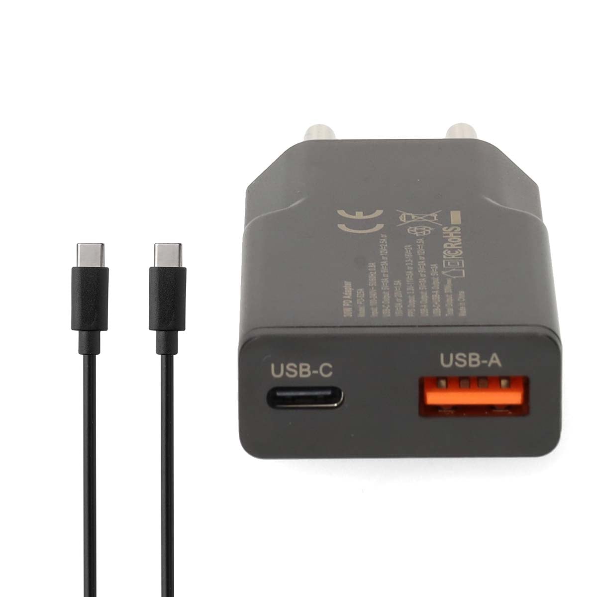 Nedis Seinälaturi | 20 w | usb-a / usb-c™ | 1.50 m