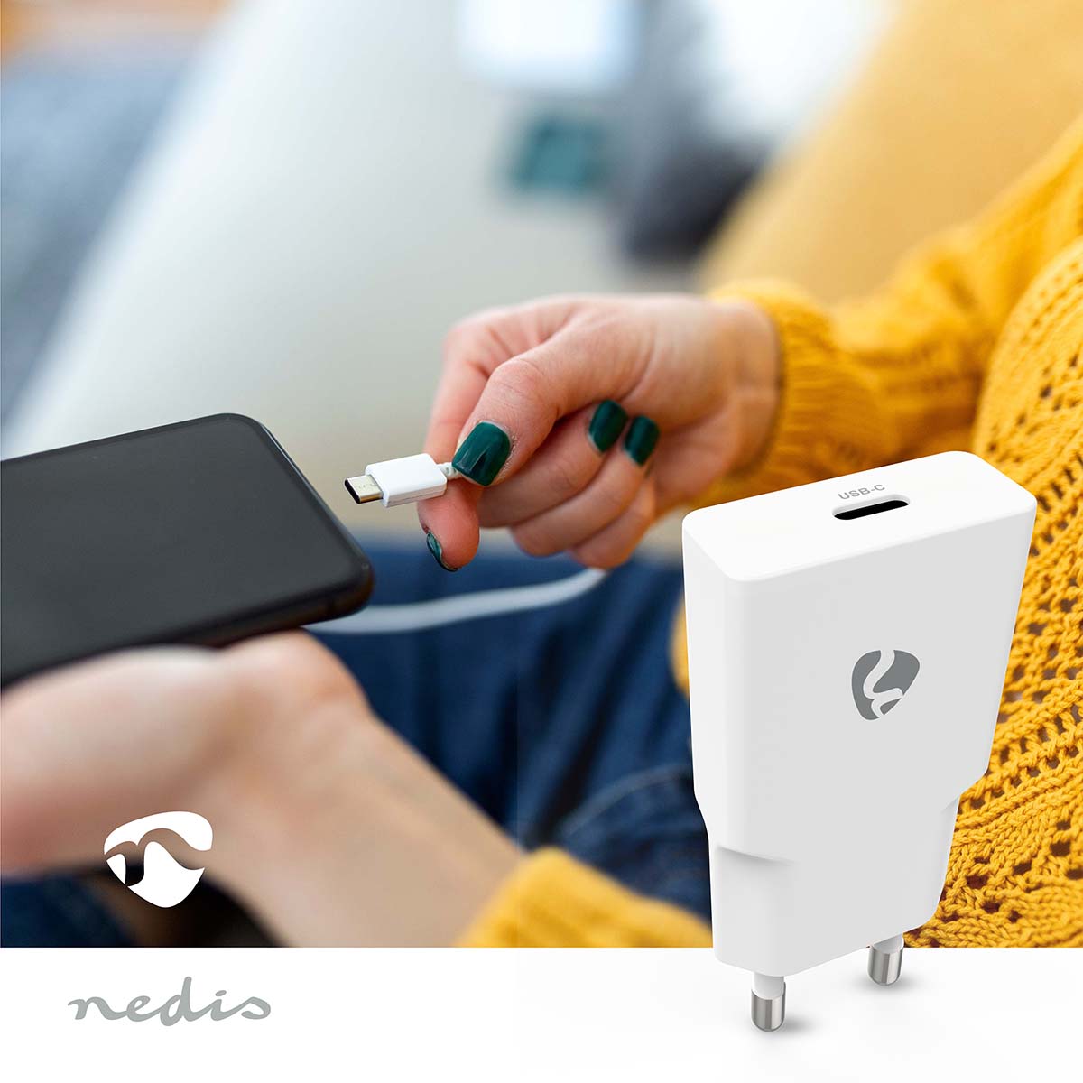 Nedis Seinälaturi | 20 w | PD3.0 | usb-c™