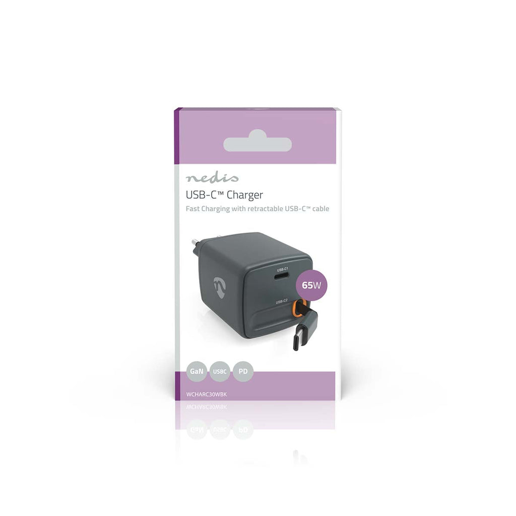Nedis Seinälaturi | 65 w | PD3.0 30 w | usb-c™ | 0.75 m