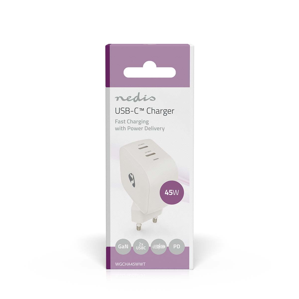 Nedis Seinälaturi 45 w usb-c
