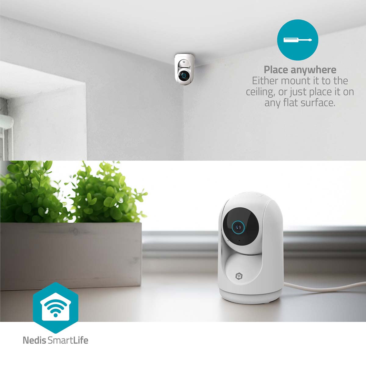 Nedis SmartLife Sisäkamera Wi-Fi | 3MP | ptz